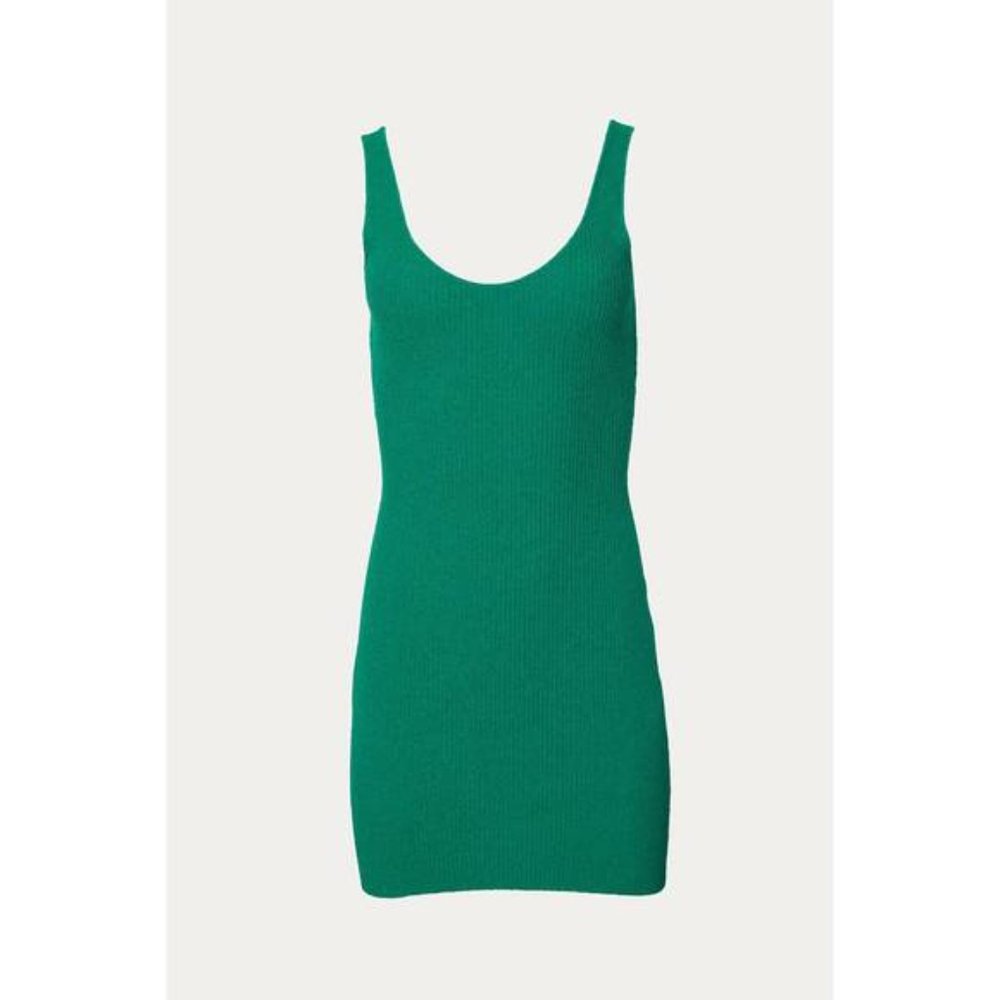 Bec + Bridge Anouk Knit Mini Dress In Bottle Green